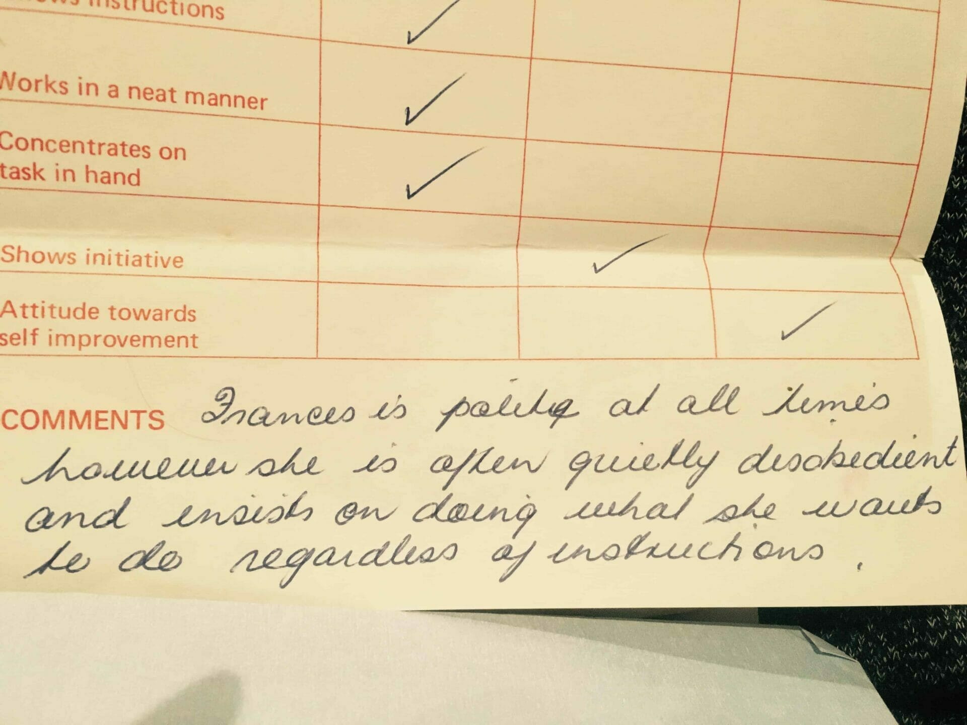 How Important Are report cards? Inspiring Life With Frances Vidakovic